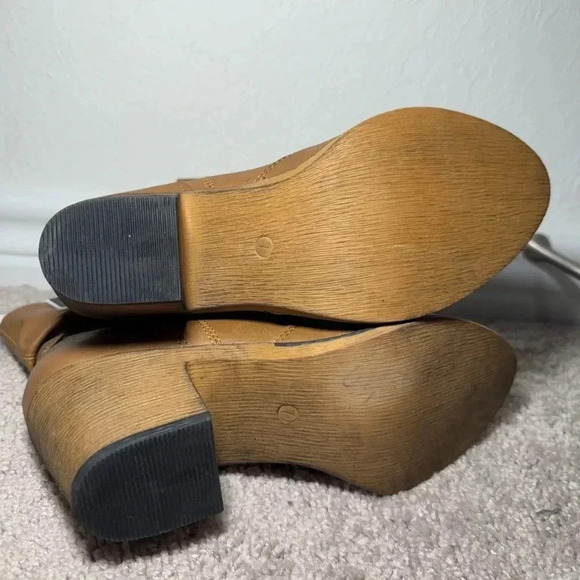 Charles Albert Womens Modern Western Cowboy Distressed Pull Up Tabs Boot Size 7 - Picture 5 of 8